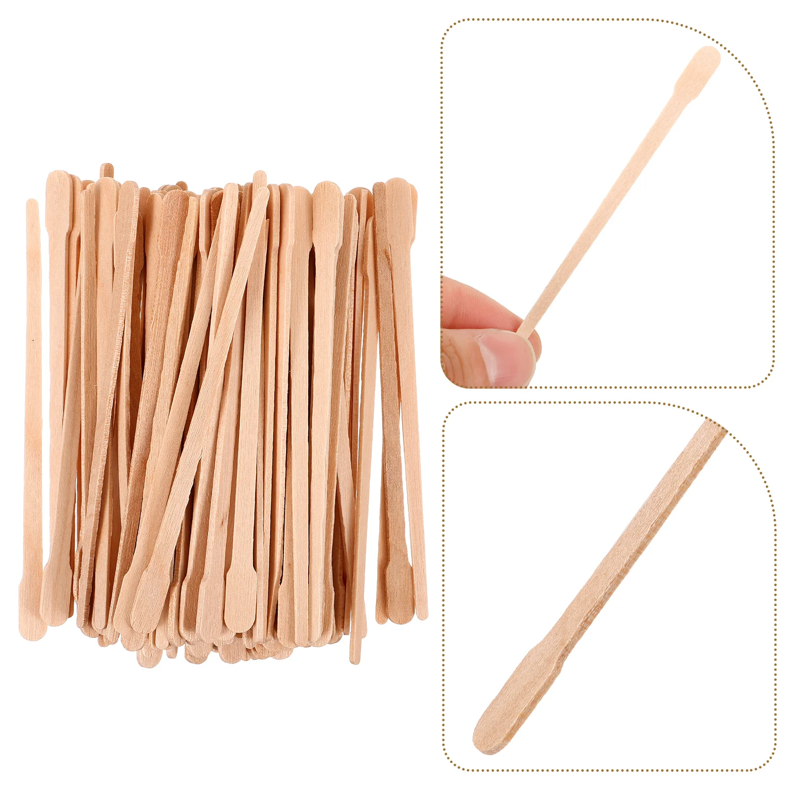 

100pcs Body Hair Waxing Applicator Wooden Sticks for Hard Wax Women Hairs Wax RodsNose Hair Removal Personal Care Appliances