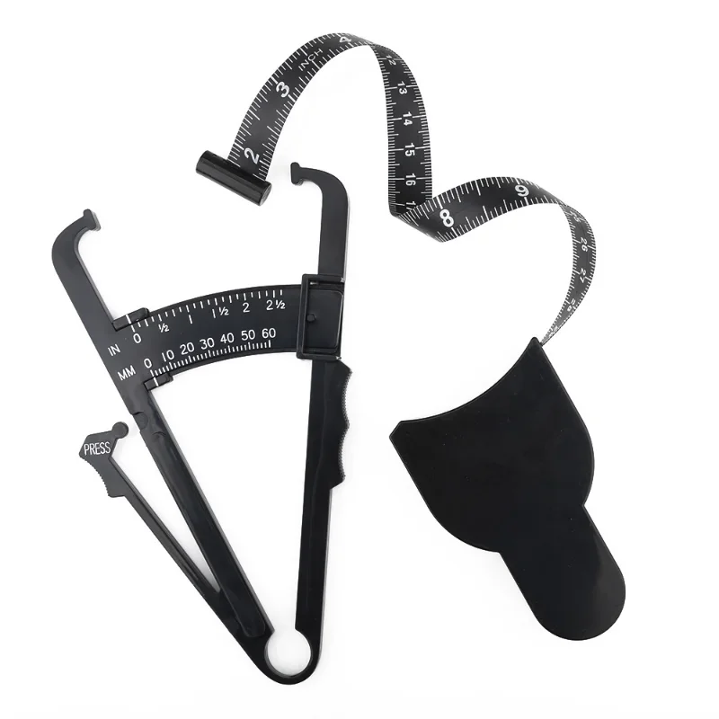 70mm Skinfold Body Fat Caliper Set With Measure TapeBody Skinfold Measurement Tool  Body Fat Monitors Body Fat Tester