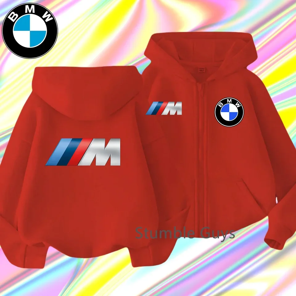 

BMW Kids Zipper Hoodie Autumn Clothes Winter Boys Girls Warm Casual Sweatshirt Motorcycle Style Wear Coat​