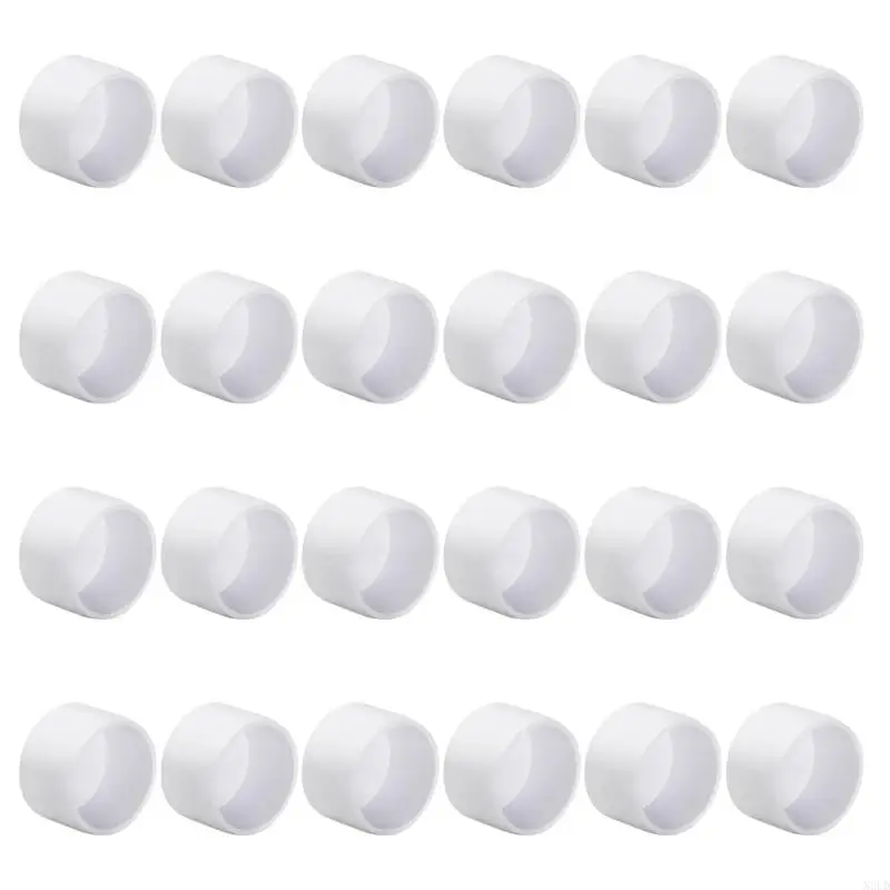 24 peças Tampa tubo PVC Acessórios