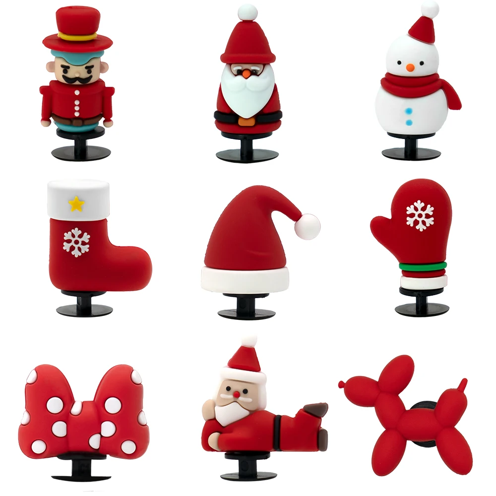 

1 шт., 3D рождественские подвески для обуви, милые носки с Санта-Клаусом, снеговиком, перчатки, аксессуары для обуви, рождественская пряжка для обуви, булавка для женщин и мужчин, праздничный подарок