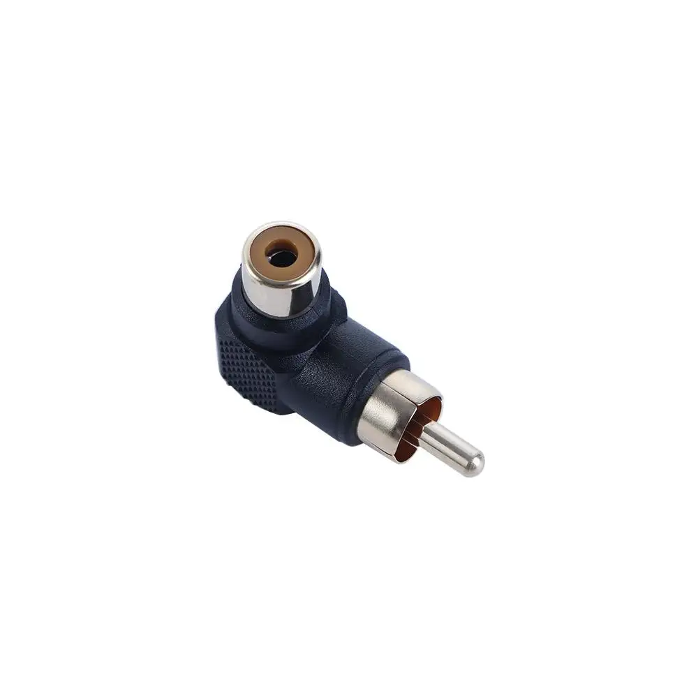 Plug Audio Converter 90 Degree Converter Right Angle Gold Plating Male To Female Audio Adapter RCA Adapter RCA Connector Plug