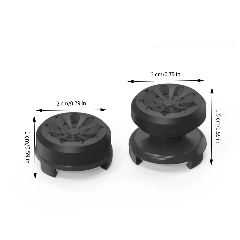 2-Pack PS4/PS5 Controller Joysticks: 1 Tall and 1 Medium High-Performance Joystick Cap; 2 Medium-Sized Sets Compatible with PS4