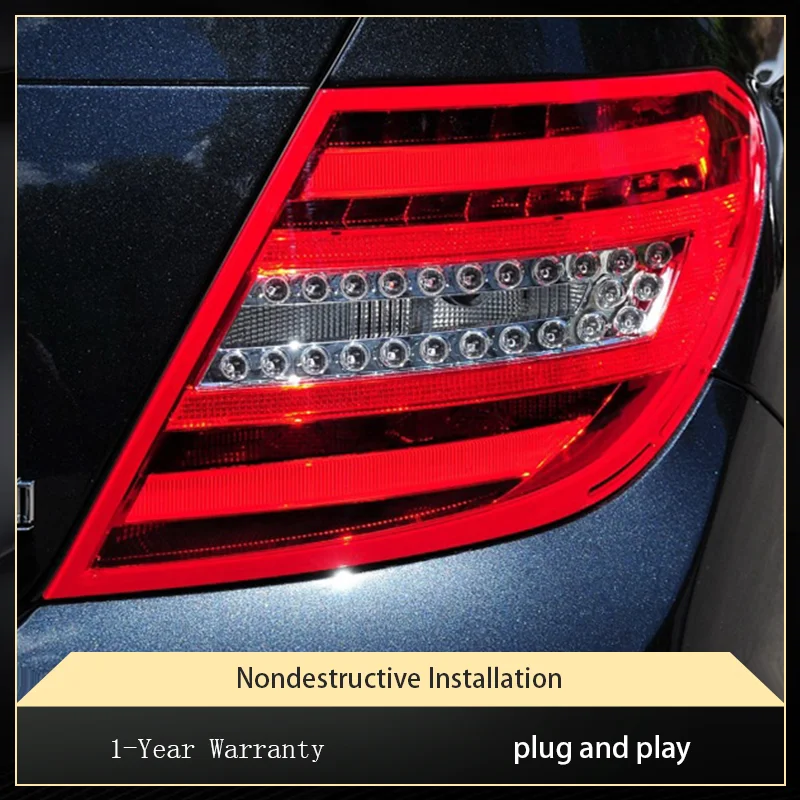 

Стайлинг автомобиля задний фонарь для Benz Class C180 C200 W204 2007-2014 задние фонари светодиодный задний фонарь DRL тормозной стоп автомобильные аксессуары