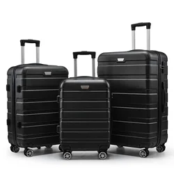 (87) Customized Combination Lock Trolley Case with Large Capacity and Universal Wheels