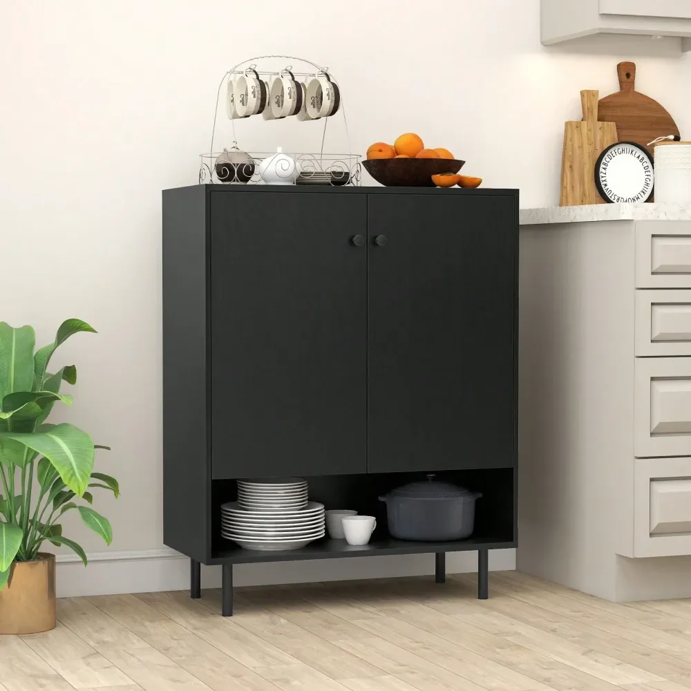 

Buffet Cabinet 2Door Kitchen Storage Cabinet W Adjustable Shelf