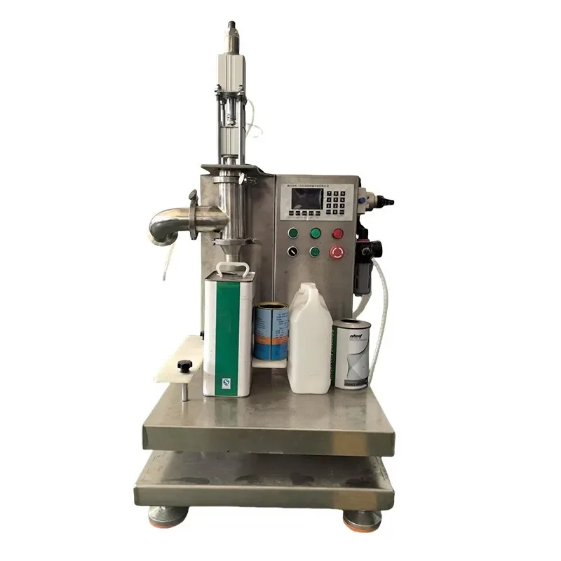 Simple keg filling machine Thinner curing agent Semi-automatic filling machine Varnish varnish filter filling equipment