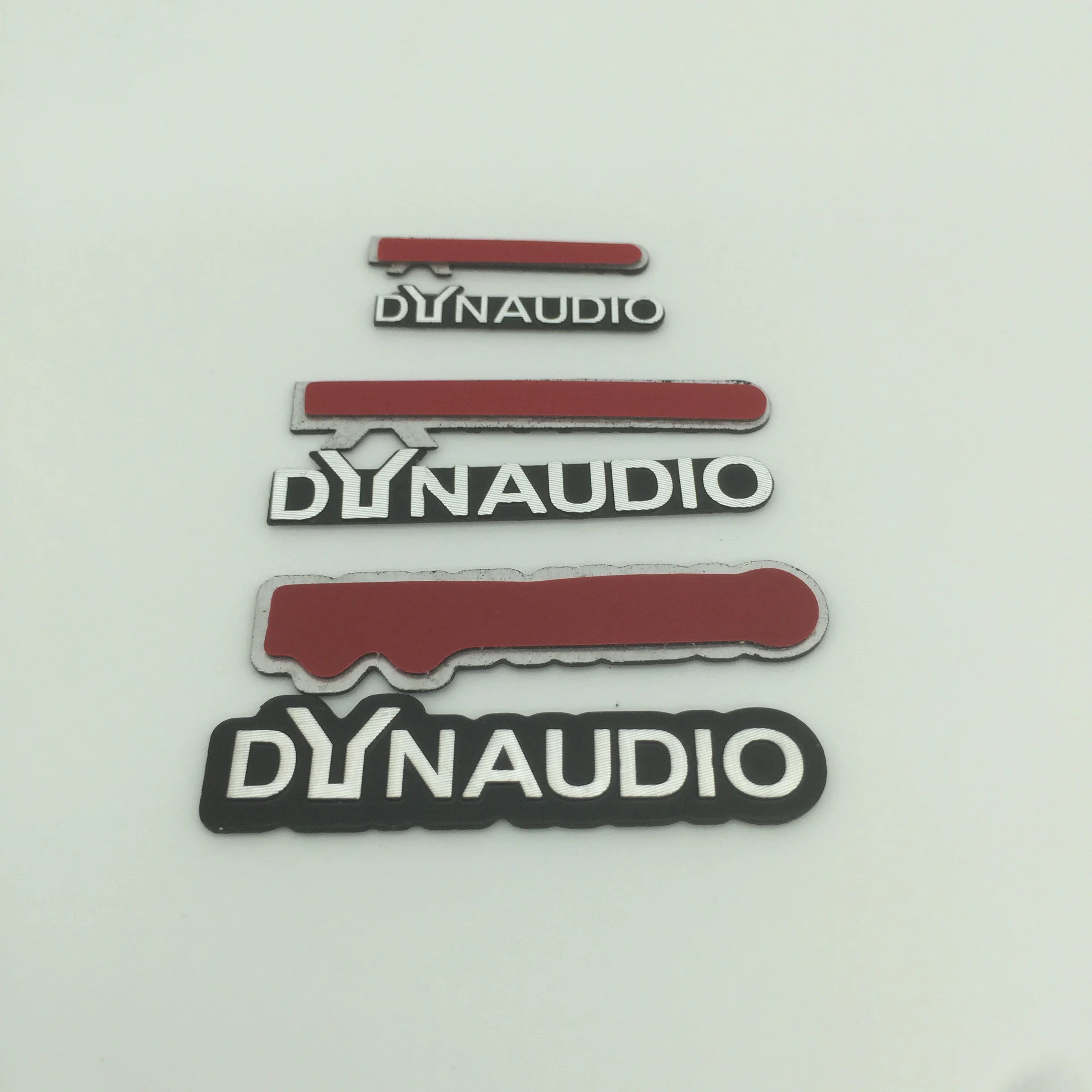 2pcs 5pcs 10pcs DYNAUDIO car Hi-Fi Speaker audio Speaker Badge stereo Emblem sticker car styling accessories