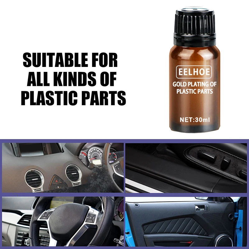 

Automotive Plastic Crystal Plating Solution Car Dashboard Interior Plastic Refurbishing Agent Coating Gloss Maintenance Agent