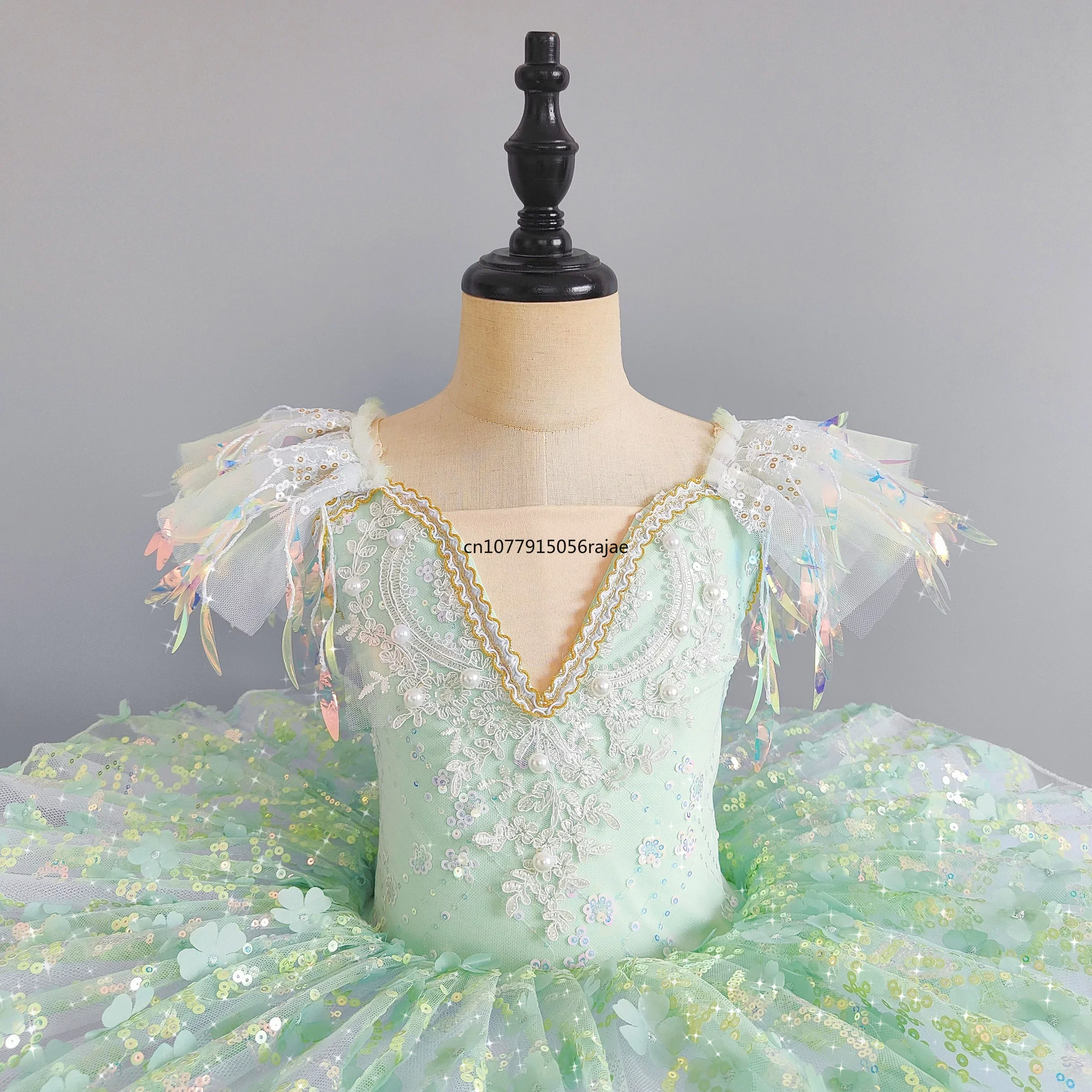 Robe Tutu de Ballet Rose à Fleurs Pailletées pour Fille, Vêtement de brevModerne, Princesse