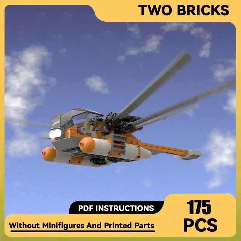 

Military Series Moc Building Blocks Ornithopter SAR1 Helicopter Model Technology Fighter Bricks DIY Assembly Toys Child Gifts