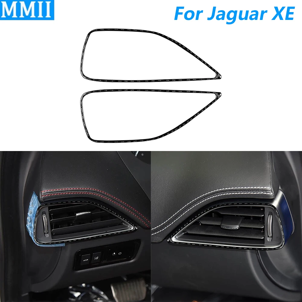 

For Jaguar XE 2016-2019 Carbon Fiber Both Sides Dashboard Air Outlet Vent Panel Cover Trim Car Accessories Decoration Sticker