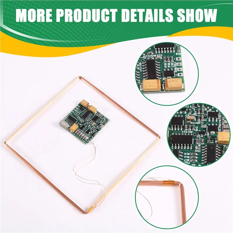 24-Hour Delivery Animal Tag Reader Module 1Set 134.2K TTL Output For AGV RFID FDX-B FDXB ISO11784 Long Distance Range