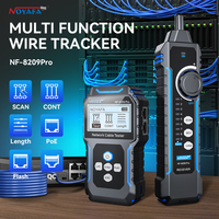 NF-8209Pro Network Cable Tracker Cable Tester Cat5 Cat6 PoE Tester SACN/CONT Detect Length Continuity Test with NCV CableTools