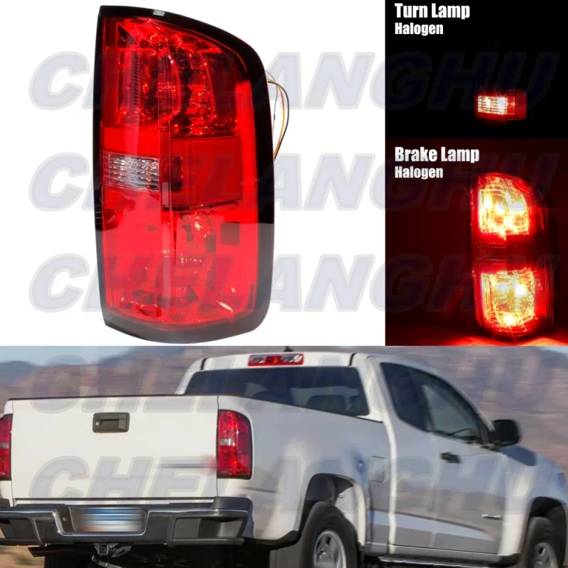 Right Side Tail Light Rear Lamp With Line+Bulbs 84169778 For Chevrolet Colorado 2015 2016 2017 2018 2019 2020 2021