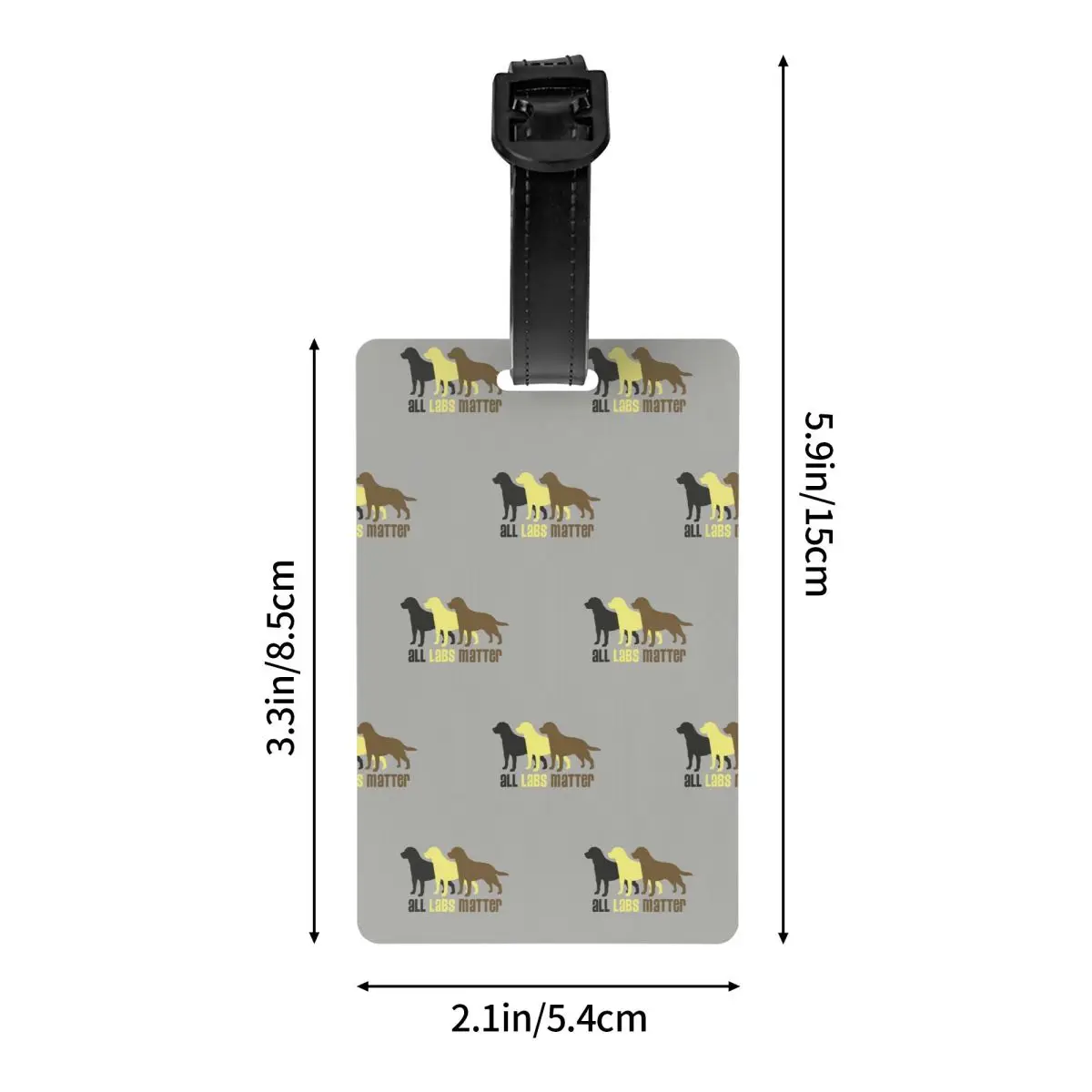 スーツケース用ラゲッジタグ、かわいいラブラドールアイバードッグ、プライバシーカバーidラベル、スタイルに関係するすべて