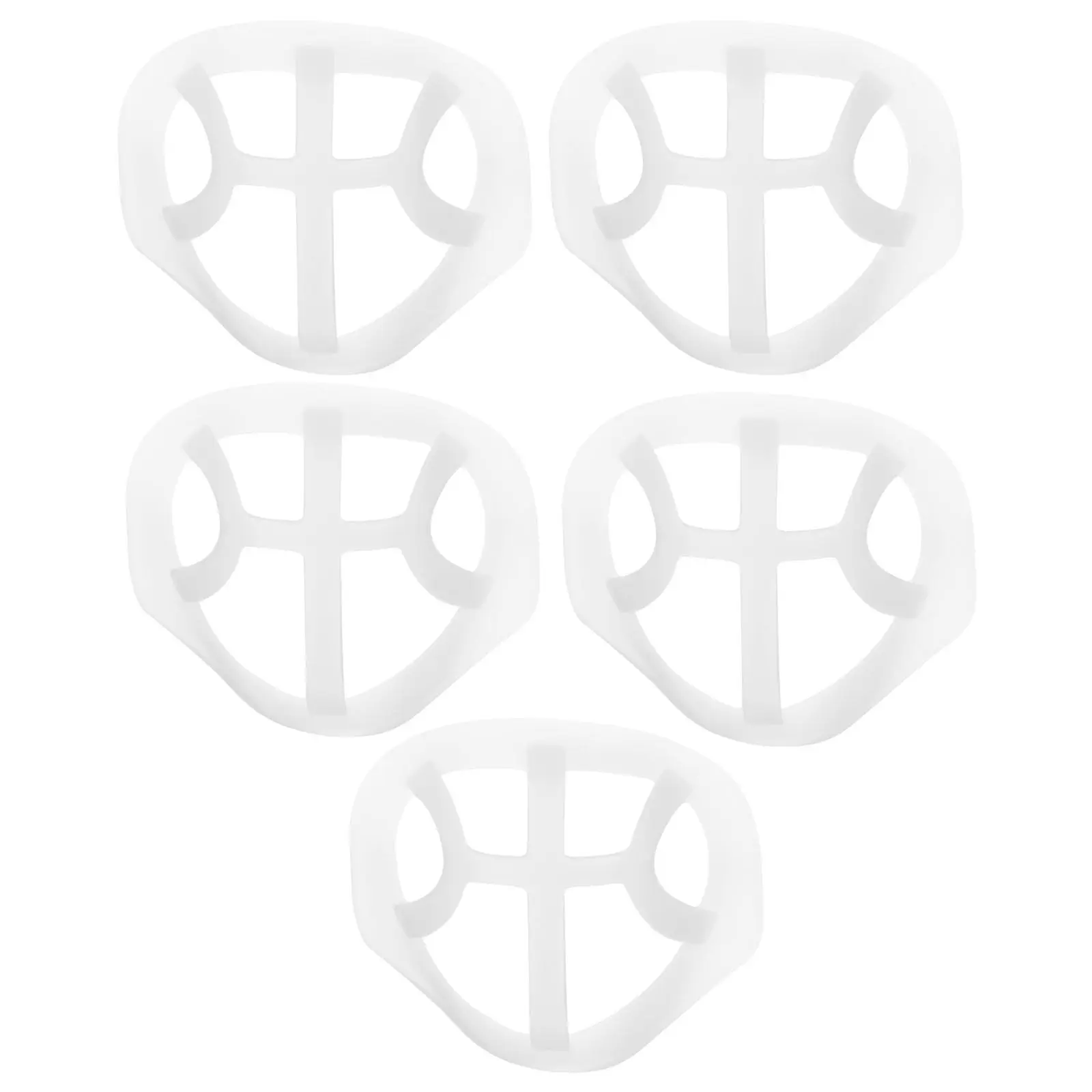 5Pcs Silicone Mask Inner Support Bracket Lightweight Reusable Spacer Mask Breathing Frame Comfortable Anti Slip