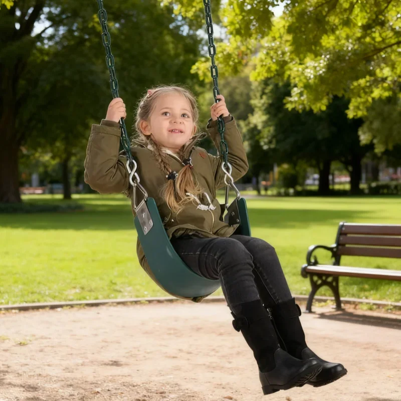 Balanço de placa macia com corrente, brinquedo de balanço para crianças, jogo ao ar livre, instalações de diversão internas e externas, jogos interativos