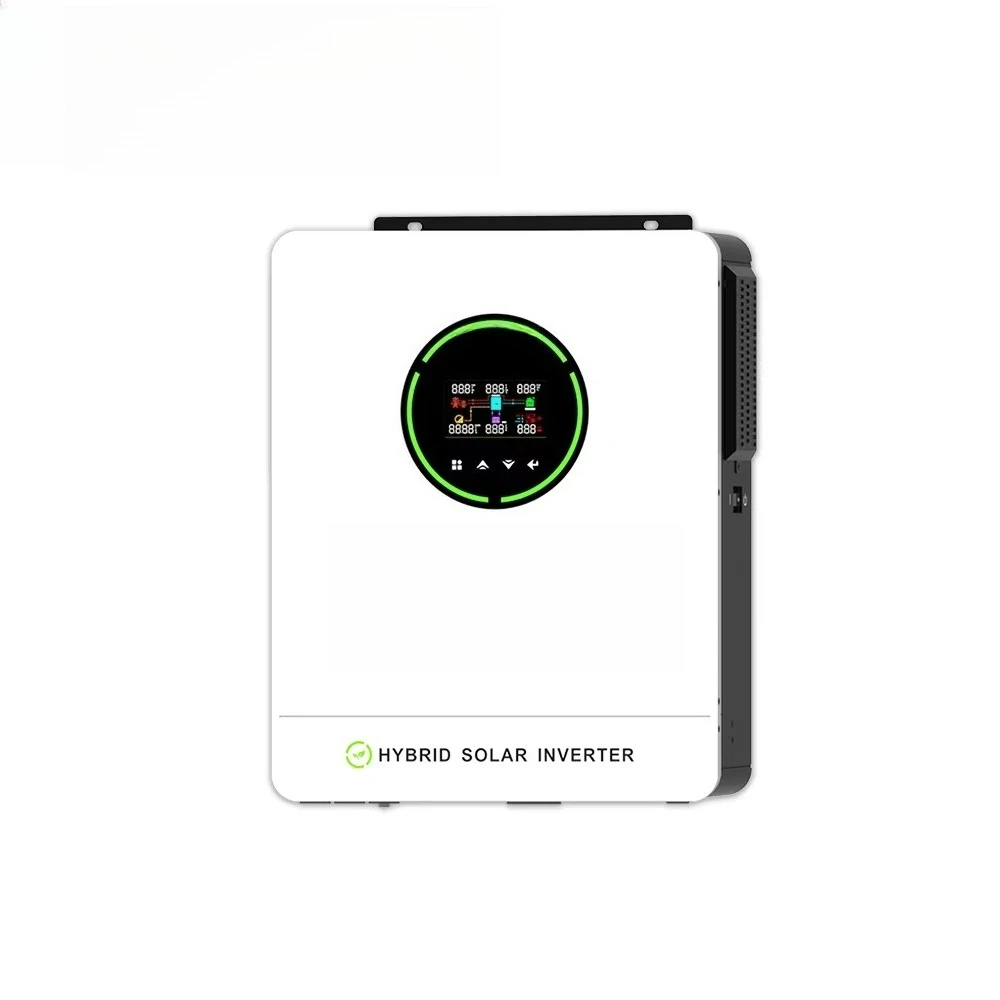 6.2KW hybrid inverter (48V). Key features: 6000W output, hybrid/off-grid operation, home solar system.