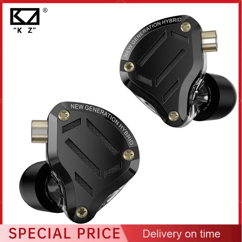 KZ ZS10 Pro 2 Wired Earphones 4-Level Tuning Switch Metal Earbuds HIFI Stereo Bass Music Sport Headphones In Ear Monitor Headset