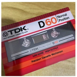 TDK D60 1982 60分の空白のオーディオ録音カセットテープ - シール(シングル) 6つの最高の販売カセットテープ-4