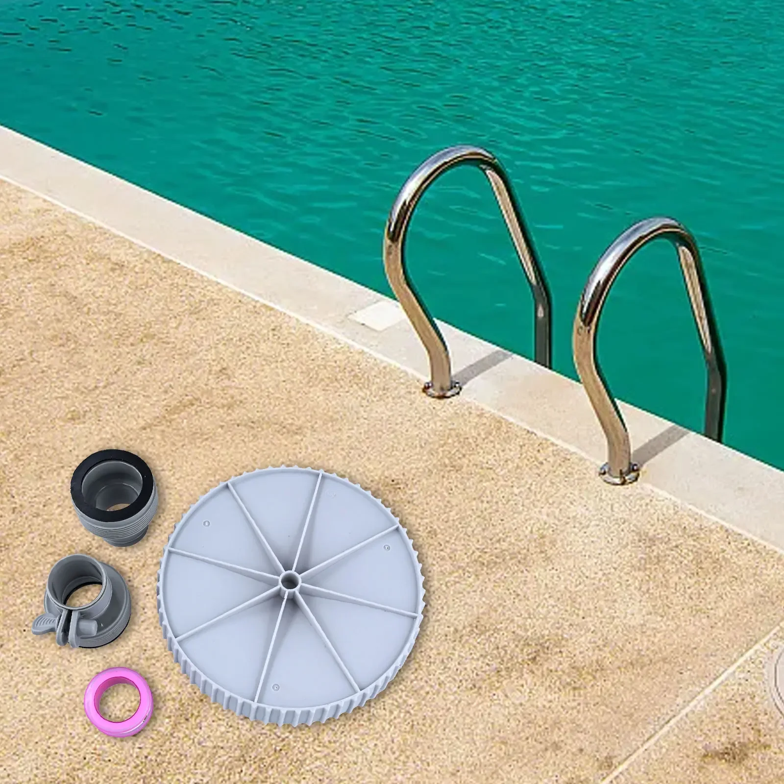 Replacement Conversion Kit for Summer Wave SFX1000 SFX1500 Skimmer Pump Includes Hose Adapters and Sealing Gasket