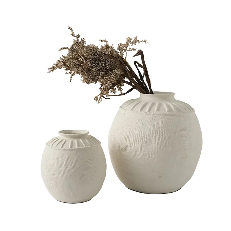 

Handmade big-bellied ceramic vase