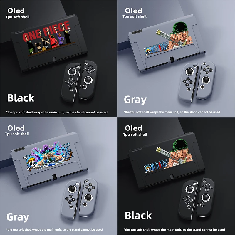 

One Piece Case Compatible with Nintendo Switch OLED Detachable Protective Cover Split Joycon Gmae Console Anti-Scratch Shell