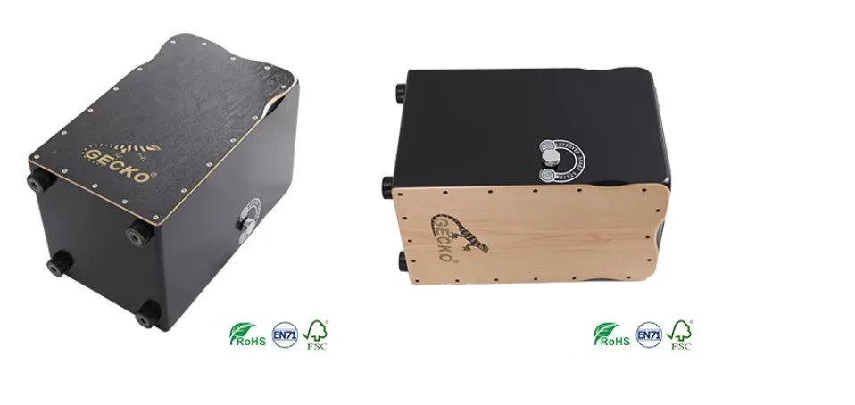 GECKO CL99 كاجون صندوق طبل الراقية اللاتينية اليدوية قرع أداة الرماد القيقب كاجون طبل مع سلسلة كمين قابل للتعديل #4