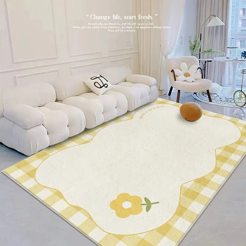 Modern Minimalist Living Room Decoration Plush Carpet Home Anti-slip Mat Fluffy Soft Lounge Rug Nordic Style Rugs for Bedroom