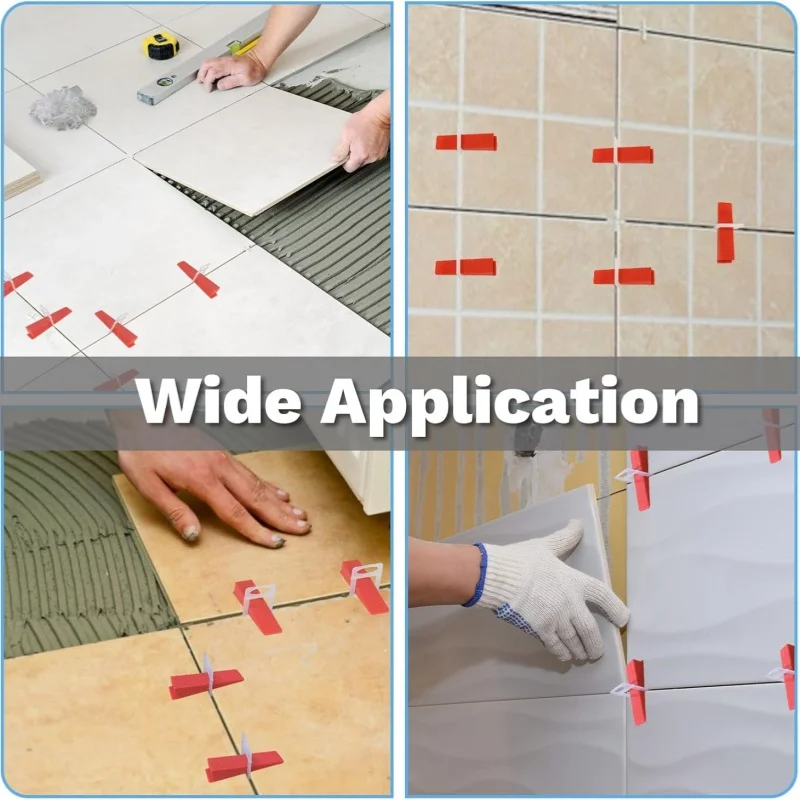 Tile Leveler Auxiliary Cross Card Floor Tiling Tile Leveler Leaving Seam Card Base 0.35mm0.5mm Leveler Base Construction Tools
