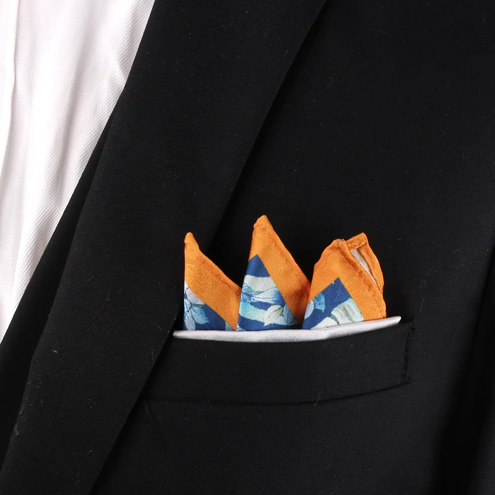 New Print Pocket Square per uomo donna fazzoletto con stampa floreale fazzoletti da uomo abiti morbidi fazzoletto quadrato asciugamani sciarpe