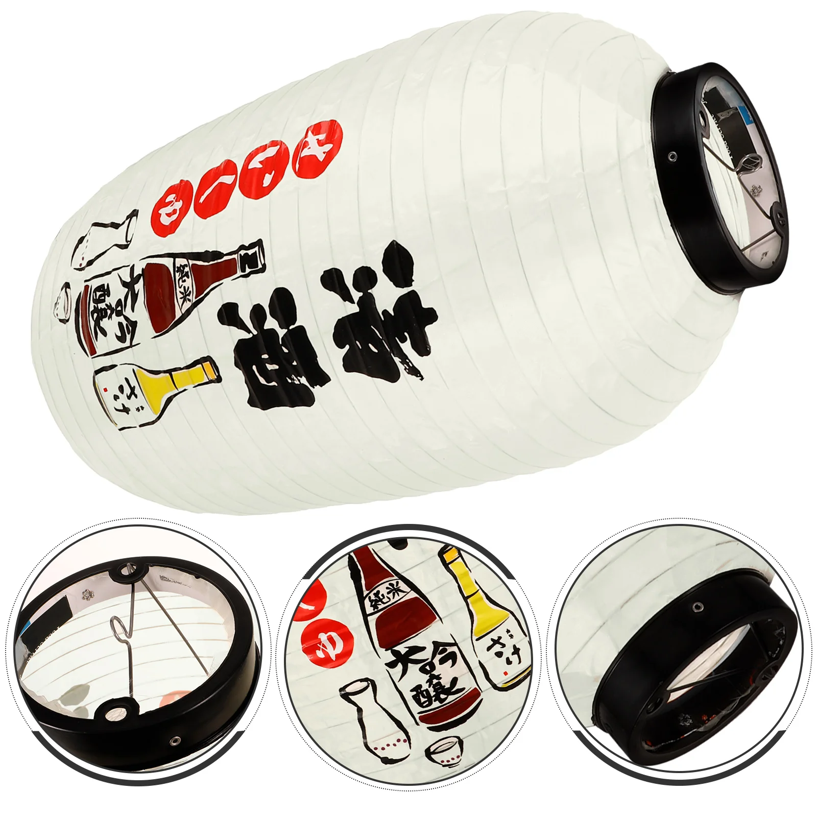 

Silk Lantern Japanese Lanterns Decorative Indoor Outdoor Beige Hanging Traditional Home Restaurant Bar Party Lampshade