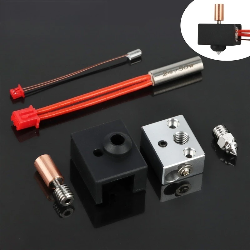 

3D Printer Accessories Ender3 S1 Genie Print Head Hot End Kit Copper Titanium Bimetal Pro Edition