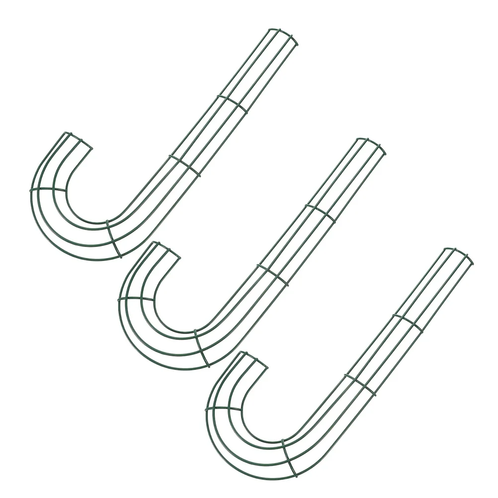 

3Pcs Candy Cane Wreath Making Rings Metal Wire for Indoor Outdoor Decor Metal Wreath Candy Cane Frame Wire Rings for Wreaths