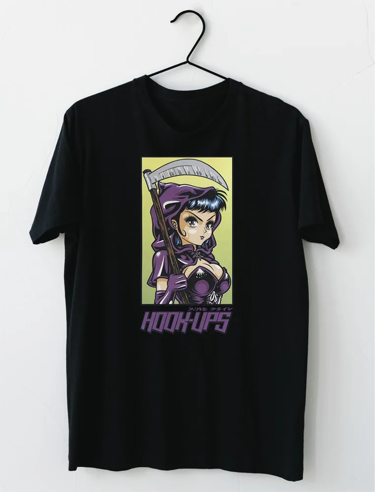 Hookups Sakteboard Grim Reaper Girl T-Shirt S-5XL