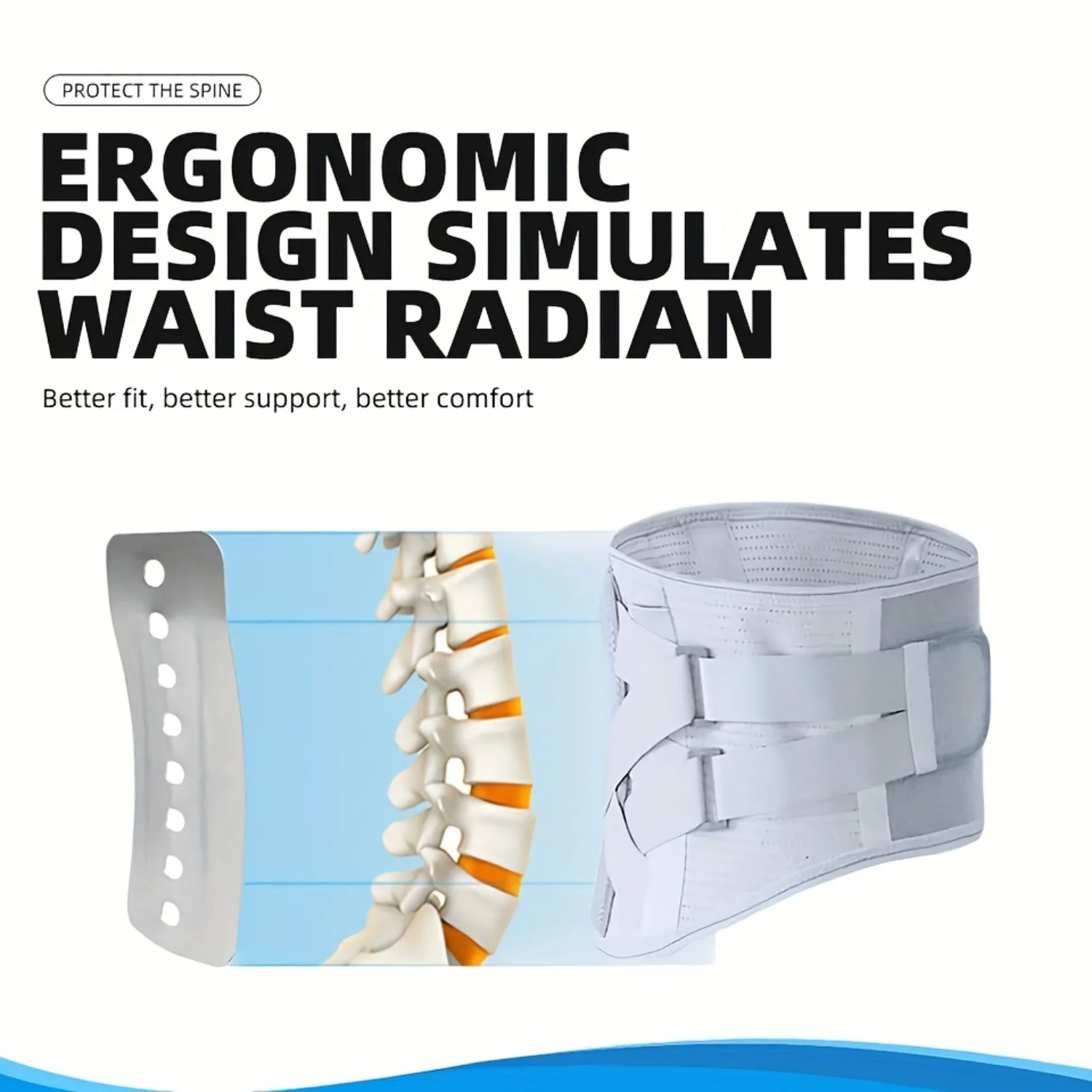 1 шт. бандаж для поддержки спины — идеально подходит для женщин и мужчин с грыжамированными дисками и и ишиасами — поддержка и облегчение боли при лучшей осанке и