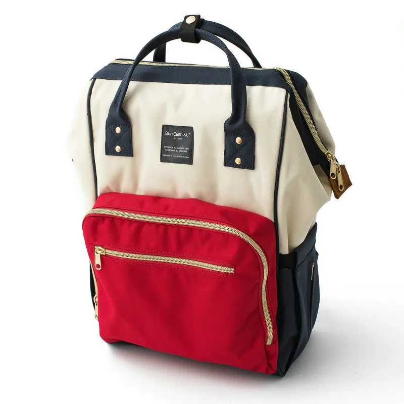 Japanese Style Maternity Backpack Multifunctional Travel Diaper Bag for Mom