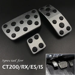Car Aluminum Pedal Cover For Lexus CT200/RX270 RX350 RX450h/ES200 ES250 ES240 ES300h/IS250 IS250C IS300 IS300C Gas AT Refit Pad