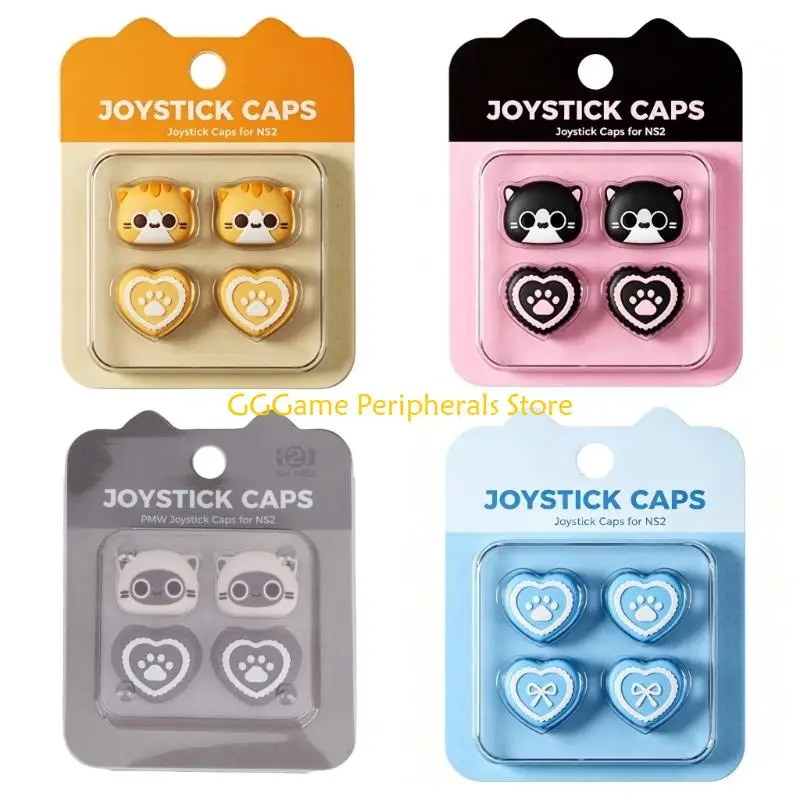 U55B 4Pcs Silicone Cap for NS2 Thumb Covers Analog Cap
