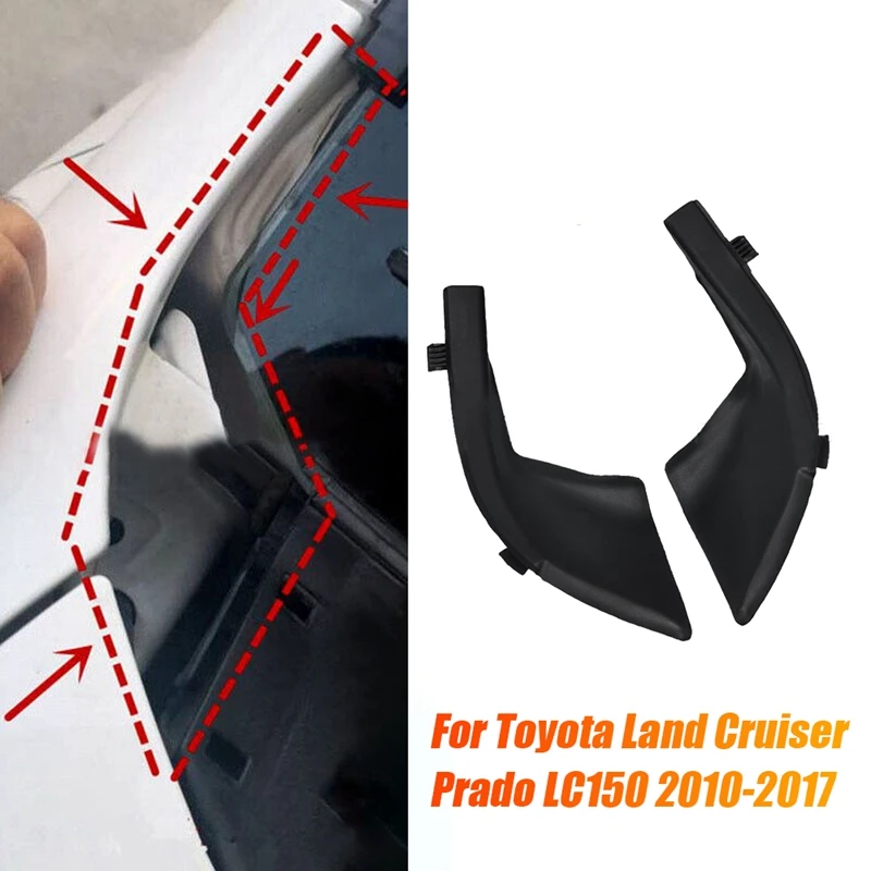 1Pair Car Front Windshield Wiper Plate Trim Cowl For Toyota Land Cruiser Prado LC150 2010-2017 53867-0G010 53866-0G010