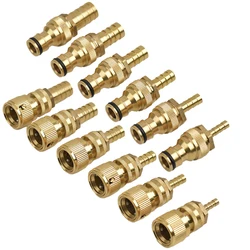 Brass Barb Hose Adapter for Garden Irrigation - Quick Connect Male Fitting, 6/8/10/12/14/16/19mm Sizes Available