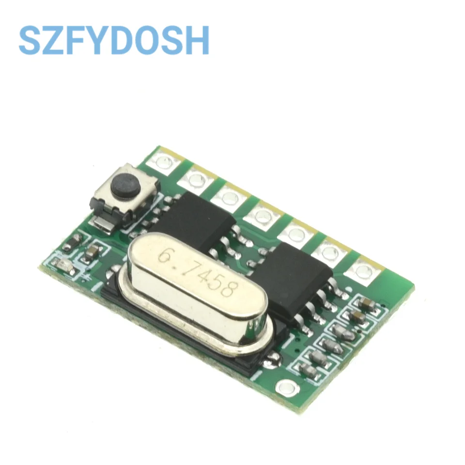 4-Channel Wireless Remote Control Receiver Module with Learning Code for 315/433MHz ASK Systems