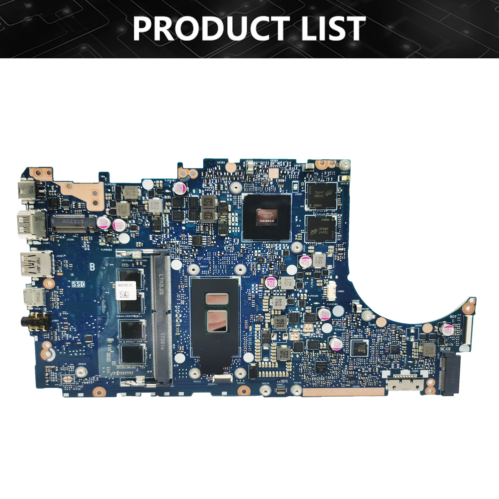 Placa-mãe portátil para ASUS, TP410UR, TP410UA, TP410U, Q405UA, Q405U, CPU, I3, 7ª, 8ª geração, 4G, 8G RAM, V2G