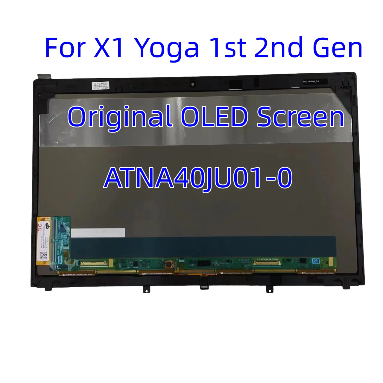 Fit For Lenovo Thinkpad X1 Yoga 1st 2nd Gen OLED Screen Panel 01AX899 01AW977 ATNA40JU01-0 SD10G56716 X1 Yoga Gen 1 2 Display