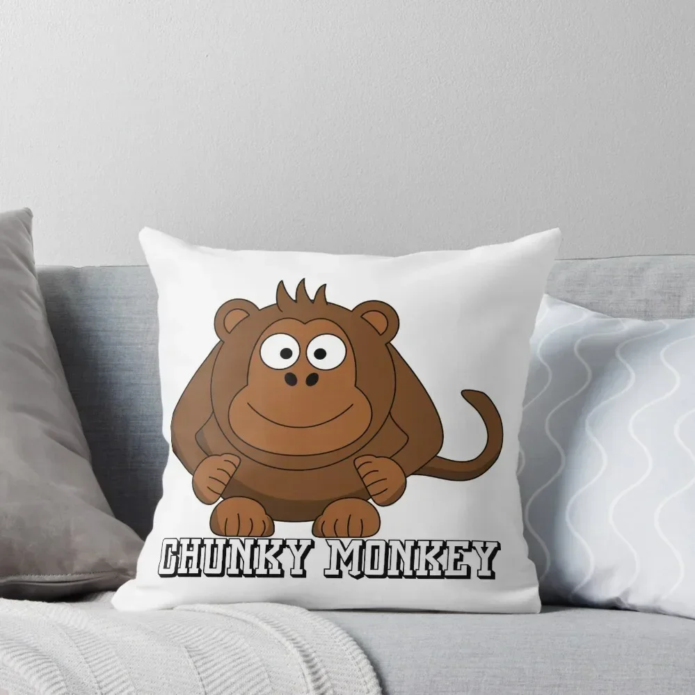 

Chunky Monkey Throw Pillow Christmas Pillow Cases Luxury Sofa Cushions Pillow Covers Decorative Christmas Covers