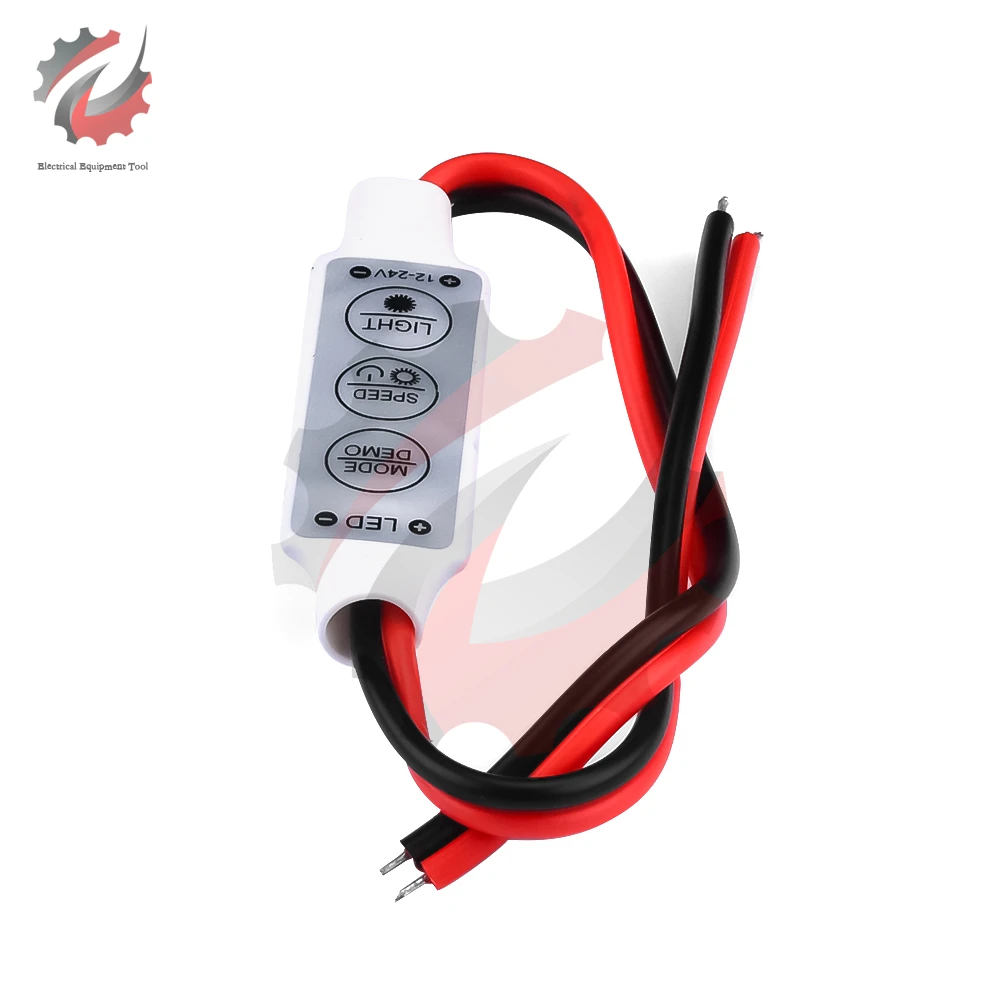 1PCS DC 12V 3 Channels LED  Dimming Controller Mini Single Color Dimmer For Led 3528 5050 5630 Strip Lamps Lighting