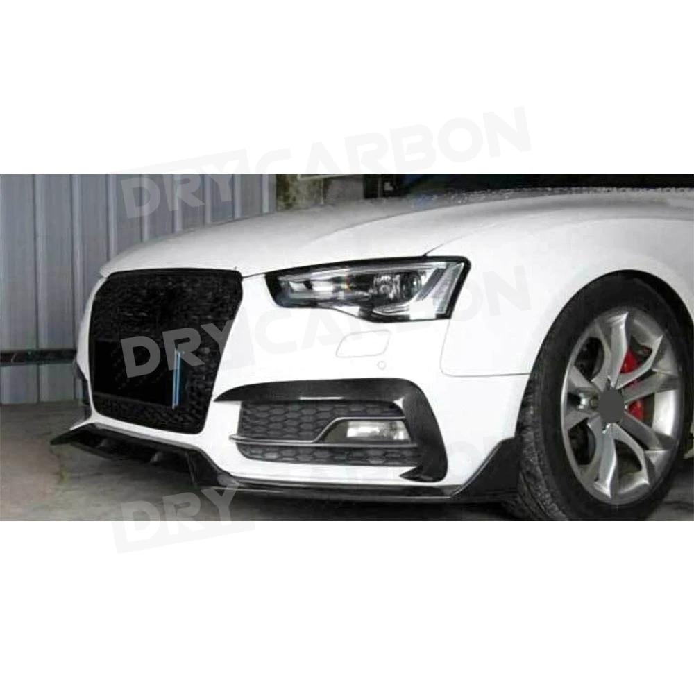 

Для Audi A5 Sline S5 2012-2016: накладки на передние противотуманные фары из карбона (FRP), аксессуары для стайлинга автомобиля, элементы обвеса кузова