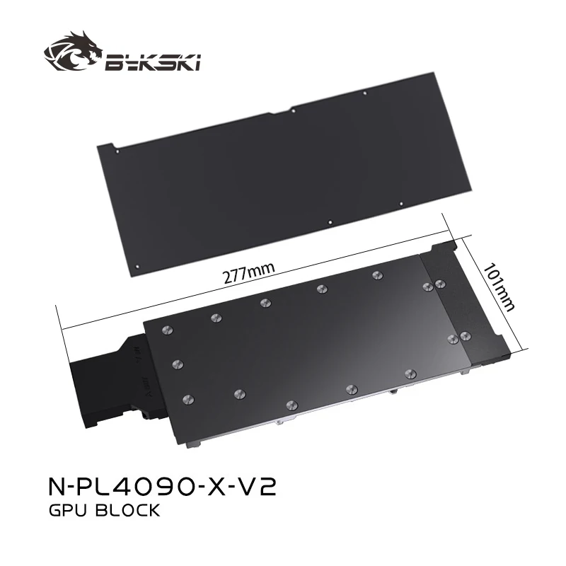 

Блок графического процессора Bykski для Peladn/NVIDIA RTX 4090, версия Turbo, цельнометаллический радиатор водяного охлаждения N-PL4090-X-V2
