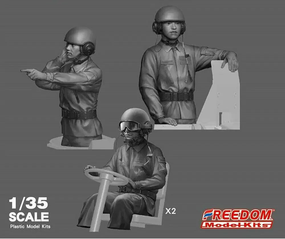 FREEDOM F135001 1/35 ROCA ARMORED VEHICLE CREW  Plastic Model